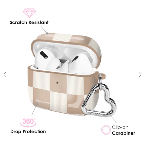 Velvet Caviar Other - NWOT Velvet Caviar Nude Vibe Checker AirPod Case